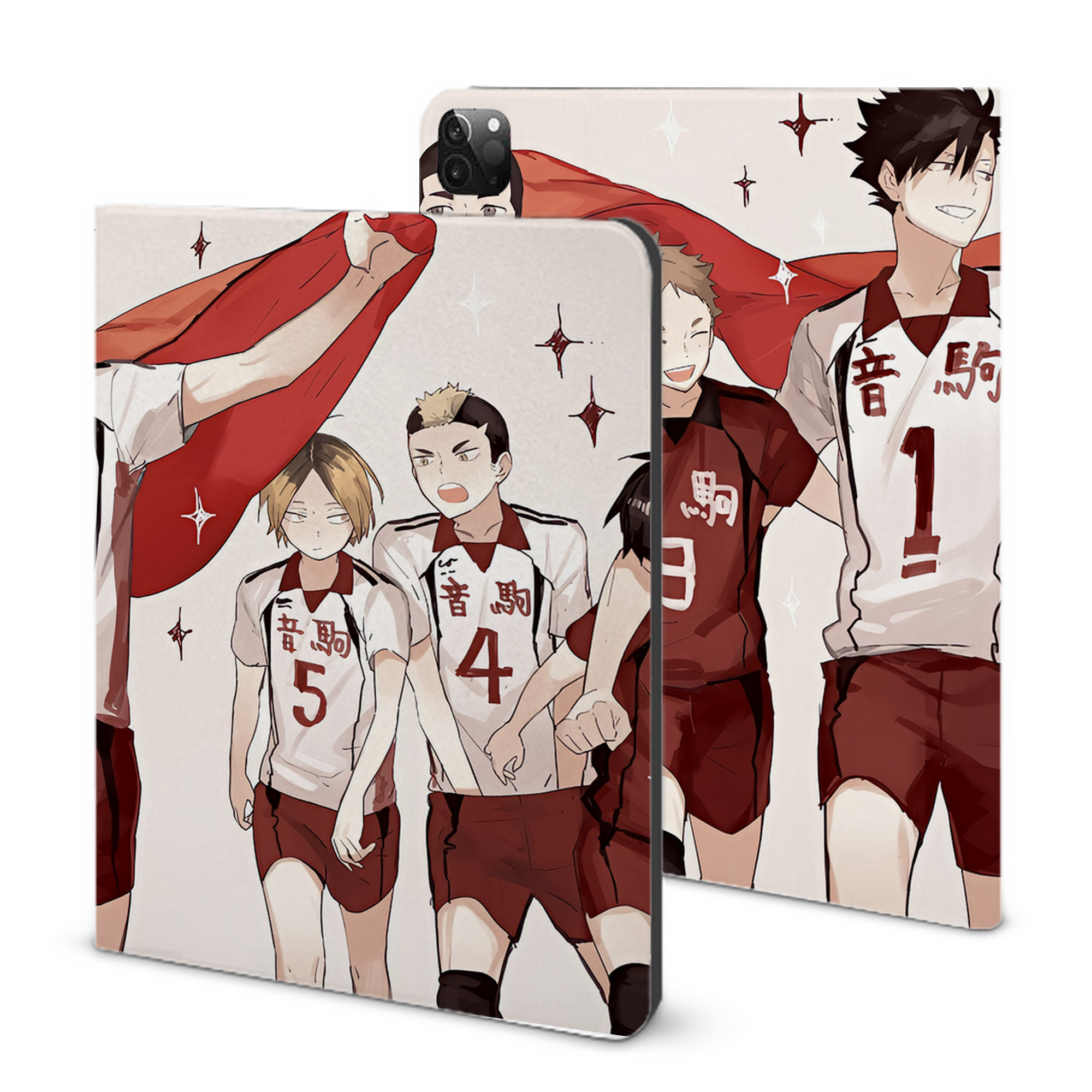（画像用） ハイキュー!! Haikyu!! IPadケース ペンホルダー付き ブックスタイルデザイン